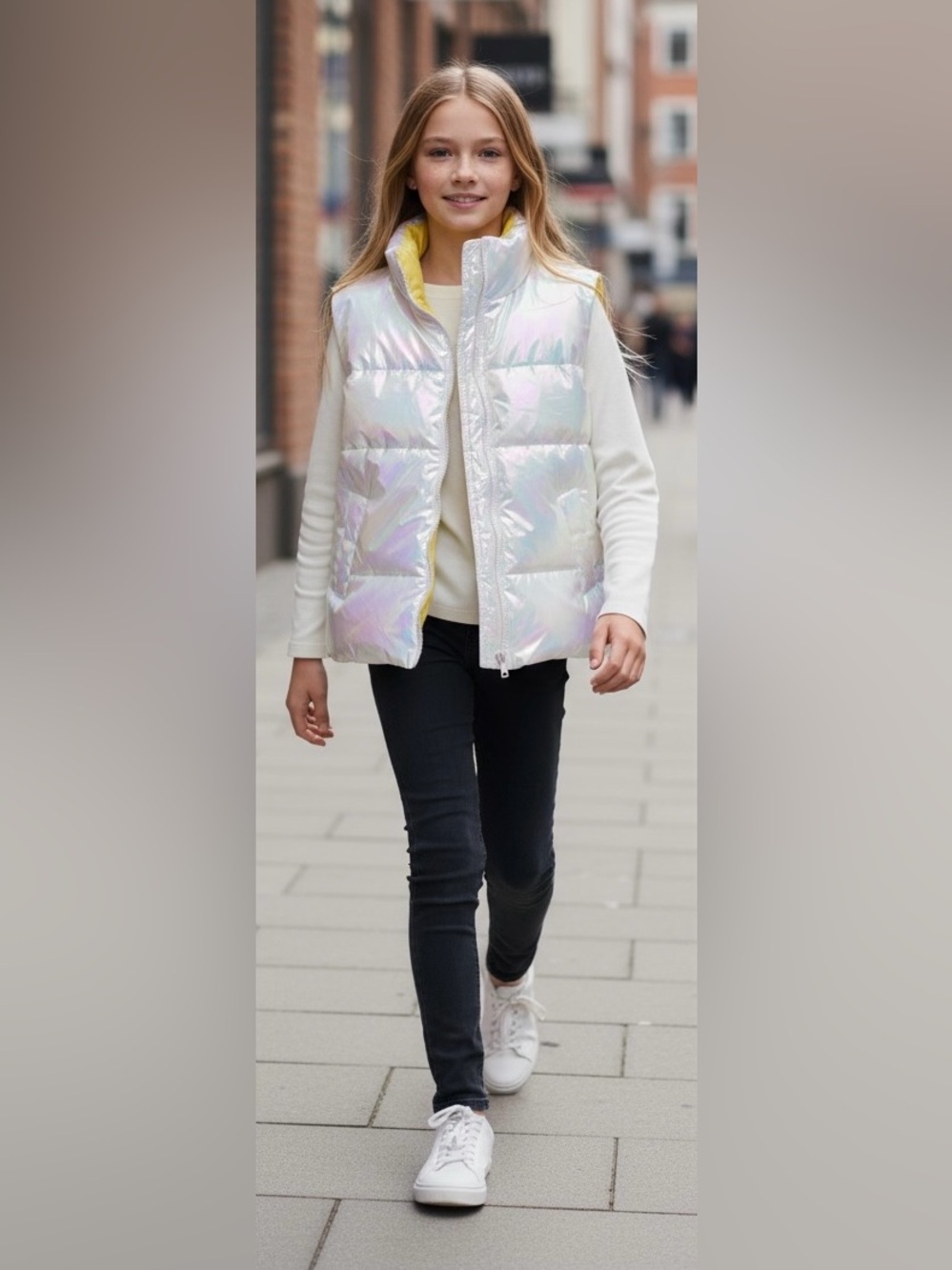 Kids Shimmering Puffer Vest
